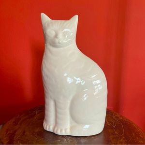 Porcelain Cat Figurine
